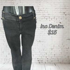 INC Denim Women's Charcoal Skinny Jeans